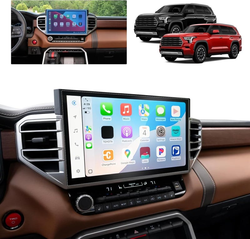 BSTW for 2024 Sequoia Matte Screen Protector for 2023-2026 Toyota Sequoia Limited/Platinum/TRD Pro 14" Display for 2025 Toyota Sequoia Accessories Anti Glare Tempered Glass Film (Sequoia 14-In Matte) - Image 2